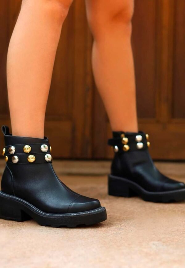 Bota Ferrucci em Couro Preto - Imagem 2