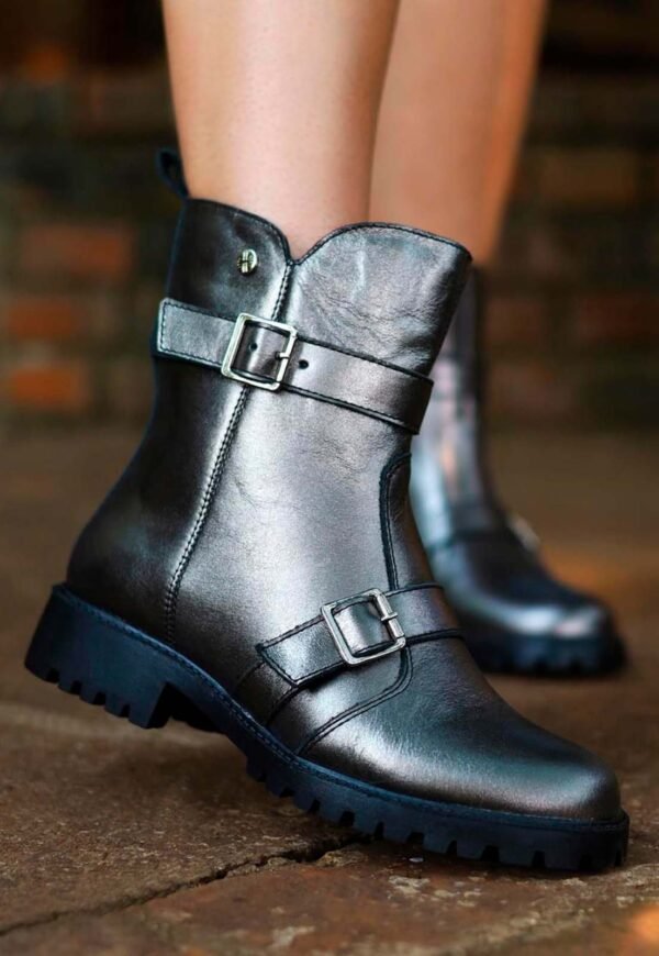 Bota de Couro Preto Ferrucci - Imagem 3