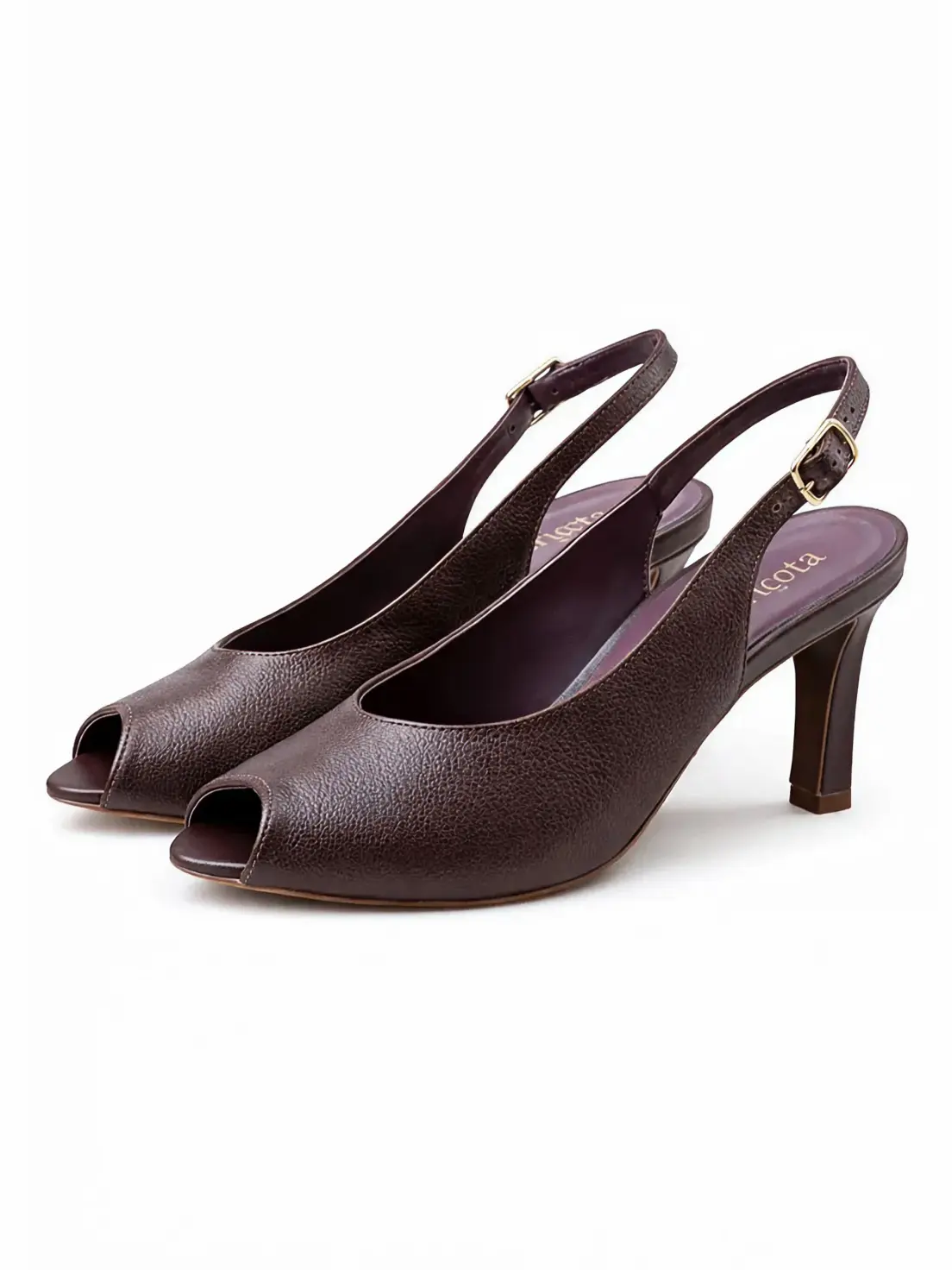 Slingback em Couro Maricota