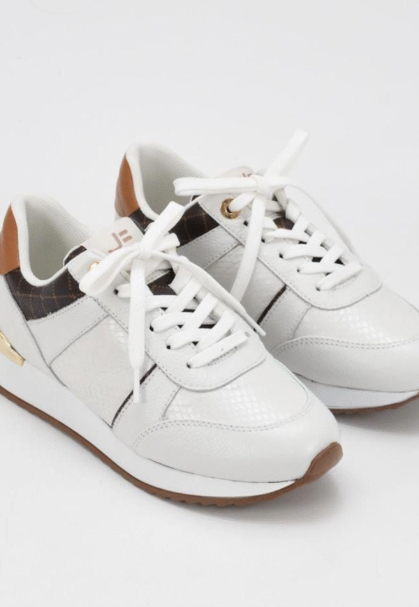 Tênis Jorge Bischoff Off White com Dourado